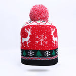 Autumn And Winter Christmas Deer Hot Snowflake Moose Knitted Hats Female - Heritage cosmetics and beauty care