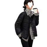 Winter All-matching Simple Stitching Women's Cotton-padded Clothing