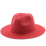 Large-Brimmed Straw Hat Men'S And Women'S Beach Jazz Hats - Heritage cosmetics and beauty care