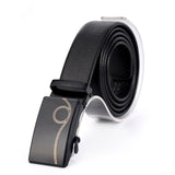 Belt Men's Automatic Buckle Belt Mirror Acrylic Iron Button Men's Business Casual Belt - Heritage cosmetics and beauty care