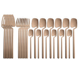 24 Piece Set Of Stainless Steel Cup Hanging Tableware - Heritage cosmetics and beauty care