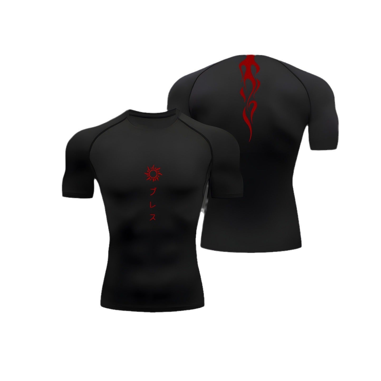 Sports Tights Short-sleeved Men's Printed T-shirt - Heritage cosmetics and beauty care