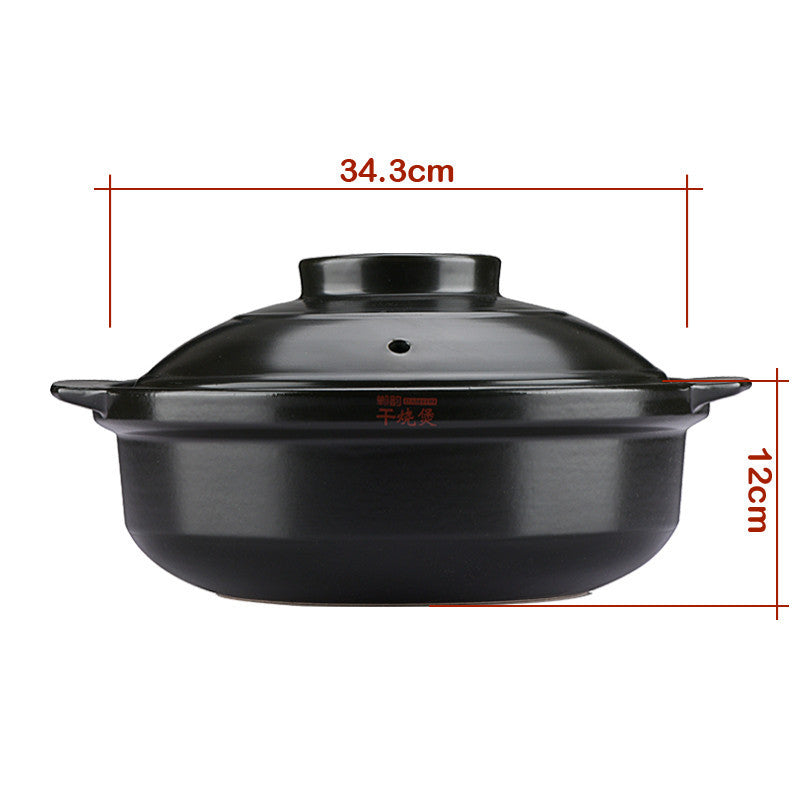 Flame High Temperature Resistant Dry Pot Ceramic Pot Pan Health Pot Pan - Heritage cosmetics and beauty care