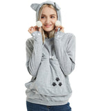 Cute Hoodies Pullover Sweatshirts With Pet Pocket For Cat Clothes Winter Women Heritage cosmetics and beauty care