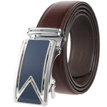 Fashion Men's Two-layer Cowhide Automatic Buckle Trouser Belt - Heritage cosmetics and beauty care