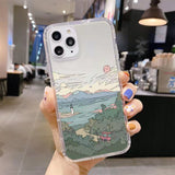 Transparent Mobile Phone Case With Mountain Illustration Heritage cosmetics and beauty care