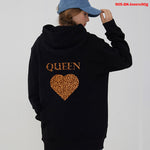 Women Hoodies King Queen Printed Sweatshirt Lovers - Heritage cosmetics and beauty care