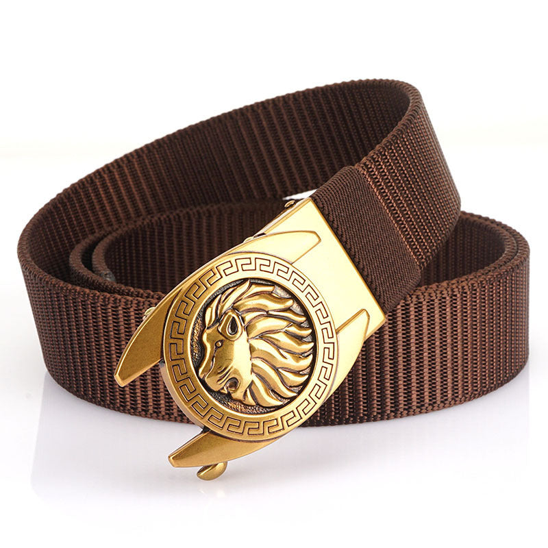 Automatic Buckle Outdoor Casual Breathable Belt - Heritage cosmetics and beauty care