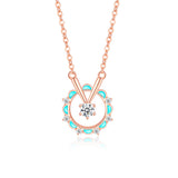 S925 Sterling Silver Ferris Wheel Pendant Design Necklace - Heritage cosmetics and beauty care