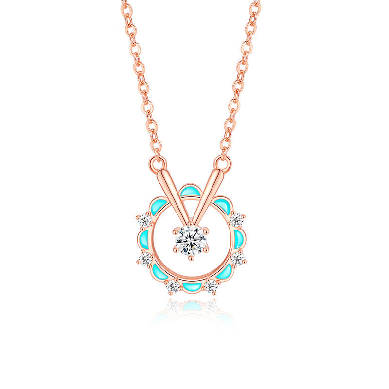 S925 Sterling Silver Ferris Wheel Pendant Design Necklace - Heritage cosmetics and beauty care