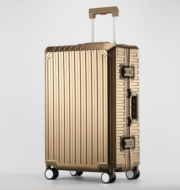 All-aluminum Magnesium Alloy Trolley Case Business Luggage - Heritage cosmetics and beauty care