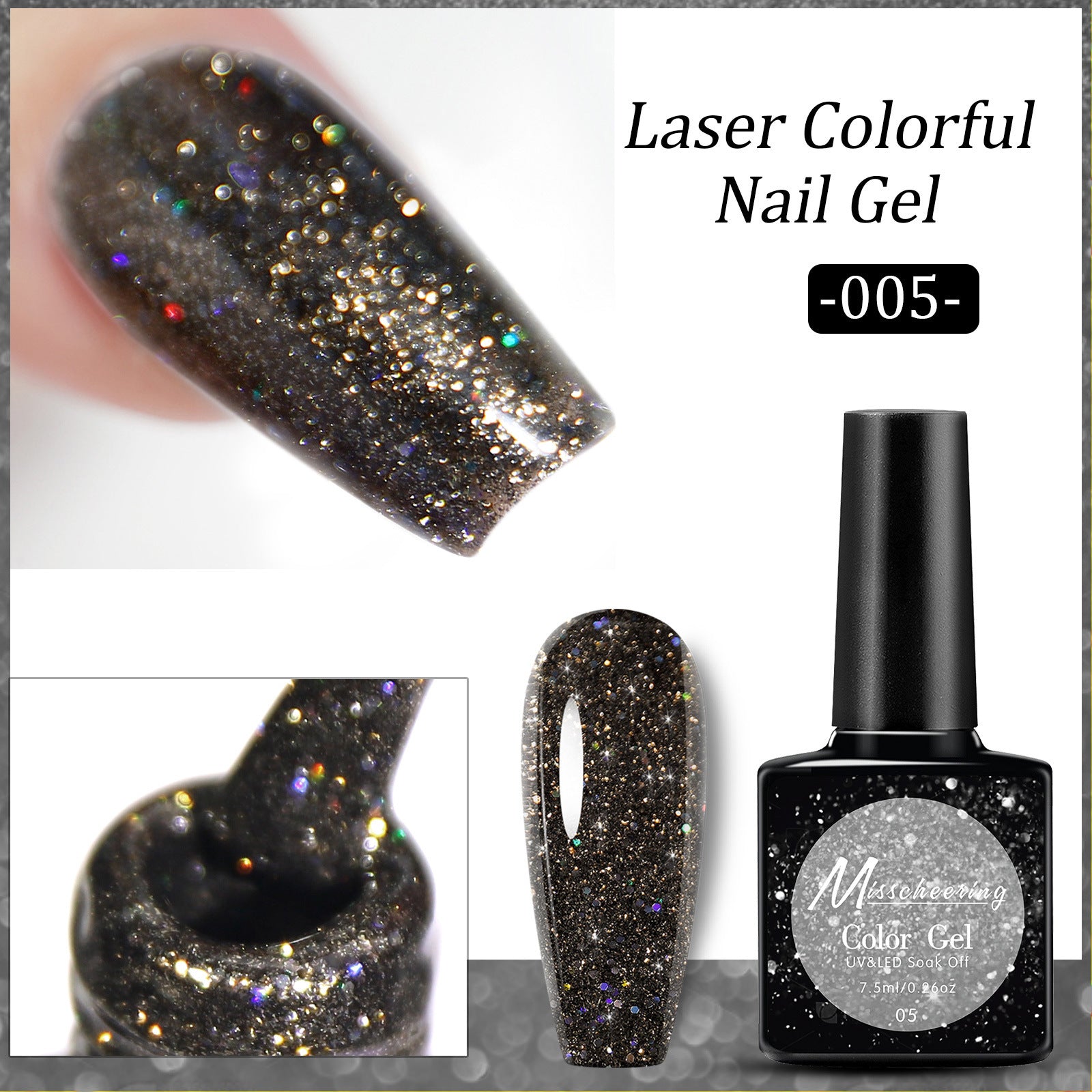 Popular Diamond In The Debris Glue Sequins Laser UV Polish Nail Art - Heritage cosmetics and beauty care