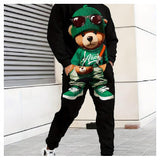 Sports Suit 3D Digital Inkjet Long-sleeved Trousers Hoodies