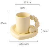 Mug Ceramic Coffee Cup And Saucer Set