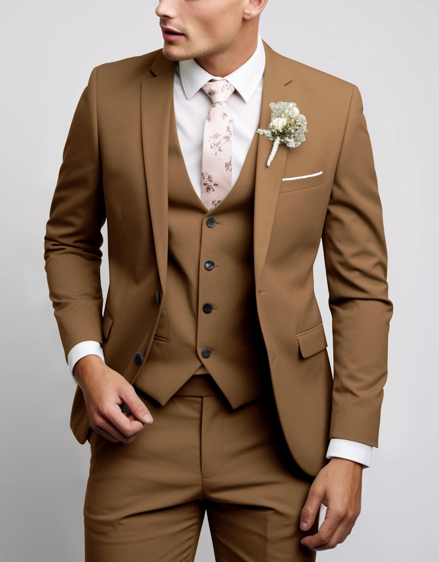 Men's Two Button Casual Versatile Suit Set - Heritage cosmetics and beauty care