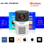 YT400 Home HD Projector 5G WIFI Connection 40 ANSI Mini Portable 480X360 Wireless Same Screen Phone Projection - Heritage cosmetics and beauty care