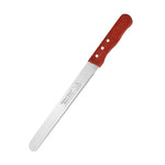 Red Wooden Handle Stainless-steel Bread Knife 10-inch Baking Cake Sliced Toast Tool Bread Saw Knife Coarse Texture Fine Teeth - Heritage cosmetics and beauty care