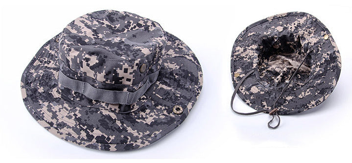 Camouflage Summer Fisherman Outdoor Sunscreen Hat - Heritage cosmetics and beauty care