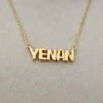 Customized Bubble Name Necklace, Fashionable Mini 3D Letter Necklace - Heritage cosmetics and beauty care