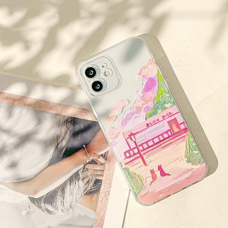 Soft Silicone Two Cat Mobile Phone Cases Heritage cosmetics and beauty care