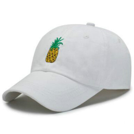 Embroidered Pineapple Baseball Cap Adjustable Cotton - Heritage cosmetics and beauty care