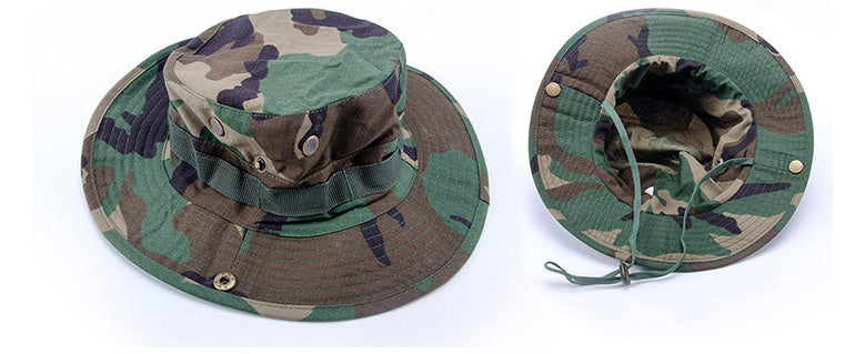 Camouflage Summer Fisherman Outdoor Sunscreen Hat - Heritage cosmetics and beauty care