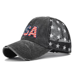 American Flag Embroidered Mesh Cap Embroidered Baseball Hat - Heritage cosmetics and beauty care