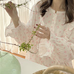 The New Korean Ins Sweet Can Wear Bow Pajamas Girls Home Clothes Sleeping Skirts - Heritage cosmetics and beauty care