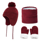 Fashionable Temperament Warm Children's Hat Scarf Gloves - Heritage cosmetics and beauty care