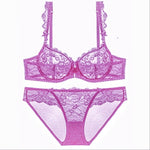 Sheer Lace Bra Spongeless Set - Heritage cosmetics and beauty care