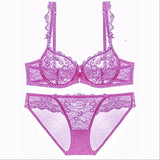 Sheer Lace Bra Spongeless Set - Heritage cosmetics and beauty care