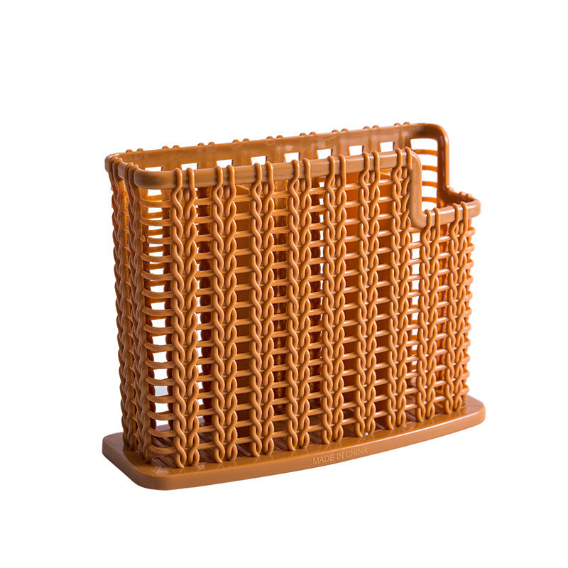 Woven Hollowed Chopsticks Storage Box Kitchen Tableware - Heritage cosmetics and beauty care