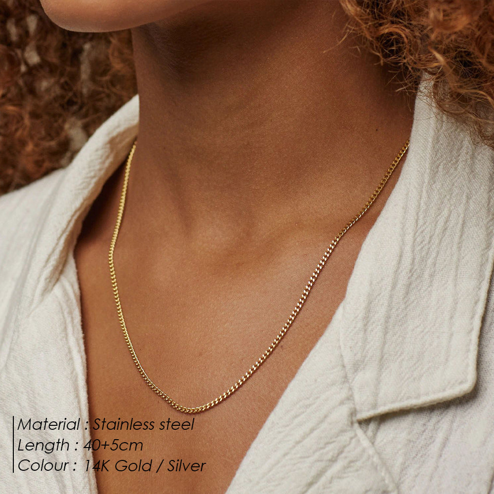 Classic Stainless Steel Necklace For Men And Women - Heritage cosmetics and beauty care