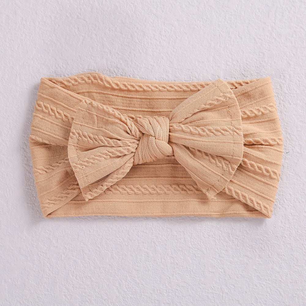 Baby Hair Accessories Elastic Head Bandwidth Edge Nylon Bow Headband For Children - Heritage cosmetics and beauty care