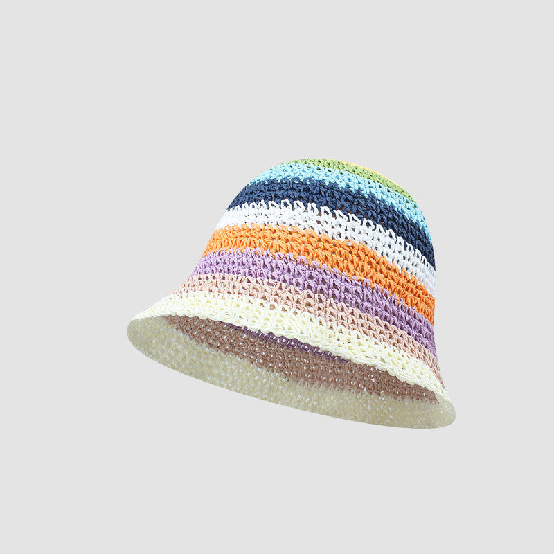 Rainbow Summer Sunscreen Sun Hat Seaside Beach - Heritage cosmetics and beauty care