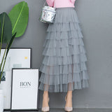 Women's Gauze Skirt New Mid-length Heavy Industry Net Yarn Skirt - Heritage cosmetics and beauty care