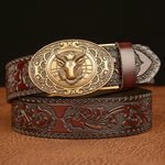 Real Cowhide Casual Jeans Belt - Heritage cosmetics and beauty care