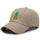 Embroidered Pineapple Baseball Cap Adjustable Cotton - Heritage cosmetics and beauty care