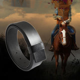 Round buckle belt fashionable casual men's cowhide - Heritage cosmetics and beauty care