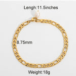 Fashion 18K Gold Plated Stainless Steel Anklets - Heritage cosmetics and beauty care