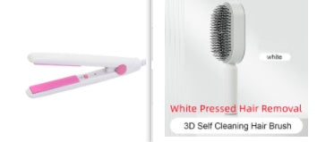 Self Cleaning Hair Brush For Women One-key Cleaning Hair Loss Airbag Massage Scalp Comb Anti-Static Hairbrush - Heritage cosmetics and beauty care