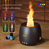 Flame Aroma Diffuser Air Humidifier Ultrasonic Cool Mist Maker Fogger Led Essential Oil Flame Lamp Difusor Heritage cosmetics and beauty care