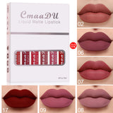 6 Boxes Of Matte Non-stick Cup Waterproof Lipstick Long Lasting Lip Gloss - Heritage cosmetics and beauty care