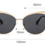 Cat Eye Sunglasses European And American Style Sunglasses Colorful Metal Frame - Heritage cosmetics and beauty care