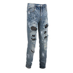 Black Patch Paint Design Jeans - Heritage cosmetics and beauty care