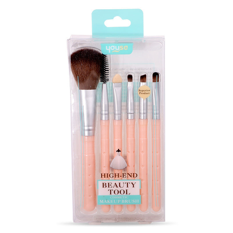 Set Of 6 Loose Powder Blush  Eye Shadow Brush Stick - Heritage cosmetics and beauty care