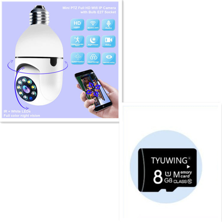 WiFi CAMERA 1080P Bulb 4X Zoom Camera E27 Home 5GWiFi Alarm Monitor - Heritage cosmetics and beauty care