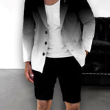 British Style Casual Gradient Color Suit Shorts Suit Men - Heritage cosmetics and beauty care