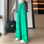 Women's Knitted Wide-leg Pants High Waist Drawstring Loose - Heritage cosmetics and beauty care