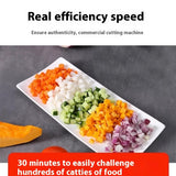 Commercial Vegetable Cutter Multi-function Automatic Dicing Slice - Heritage cosmetics and beauty care